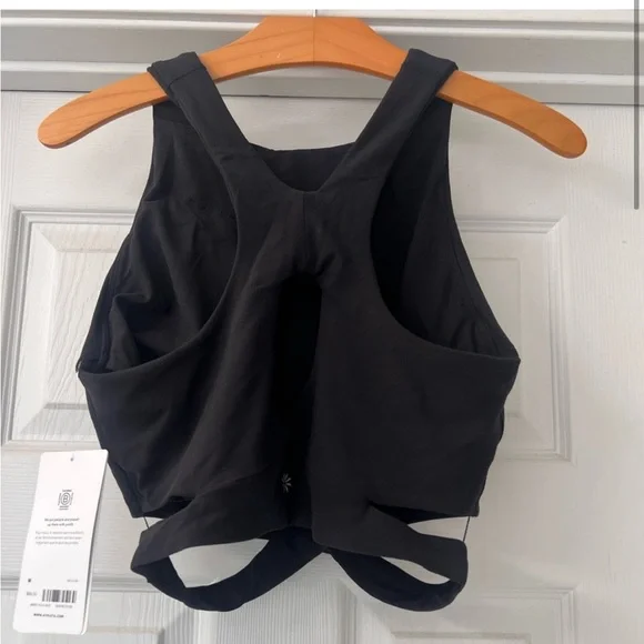 NWT Athleta Black Cut Out Conscious Crop - Picture 5 of 8